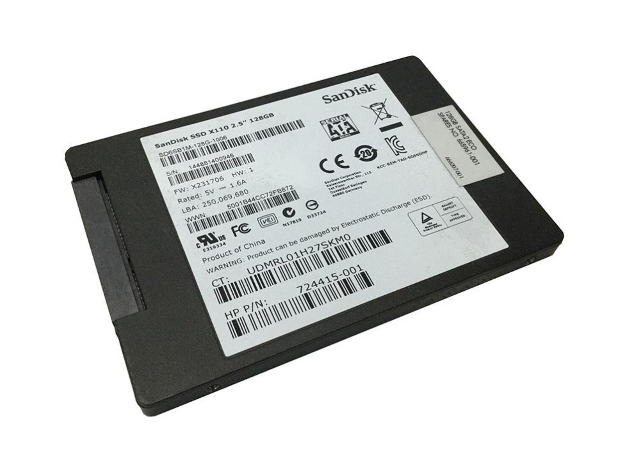 SanDisk X110 Series 128GB MLC SATA 6Gbps 2.5-inch Internal Solid State Drive (SSD)