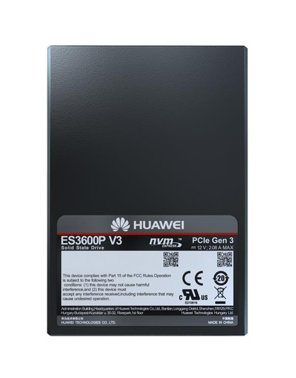 Huawei ES3600P V3 4TB MLC PCI Express 3.0 x4 NVMe Read Intensive 2.5-inch Internal Solid State Drive (SSD)