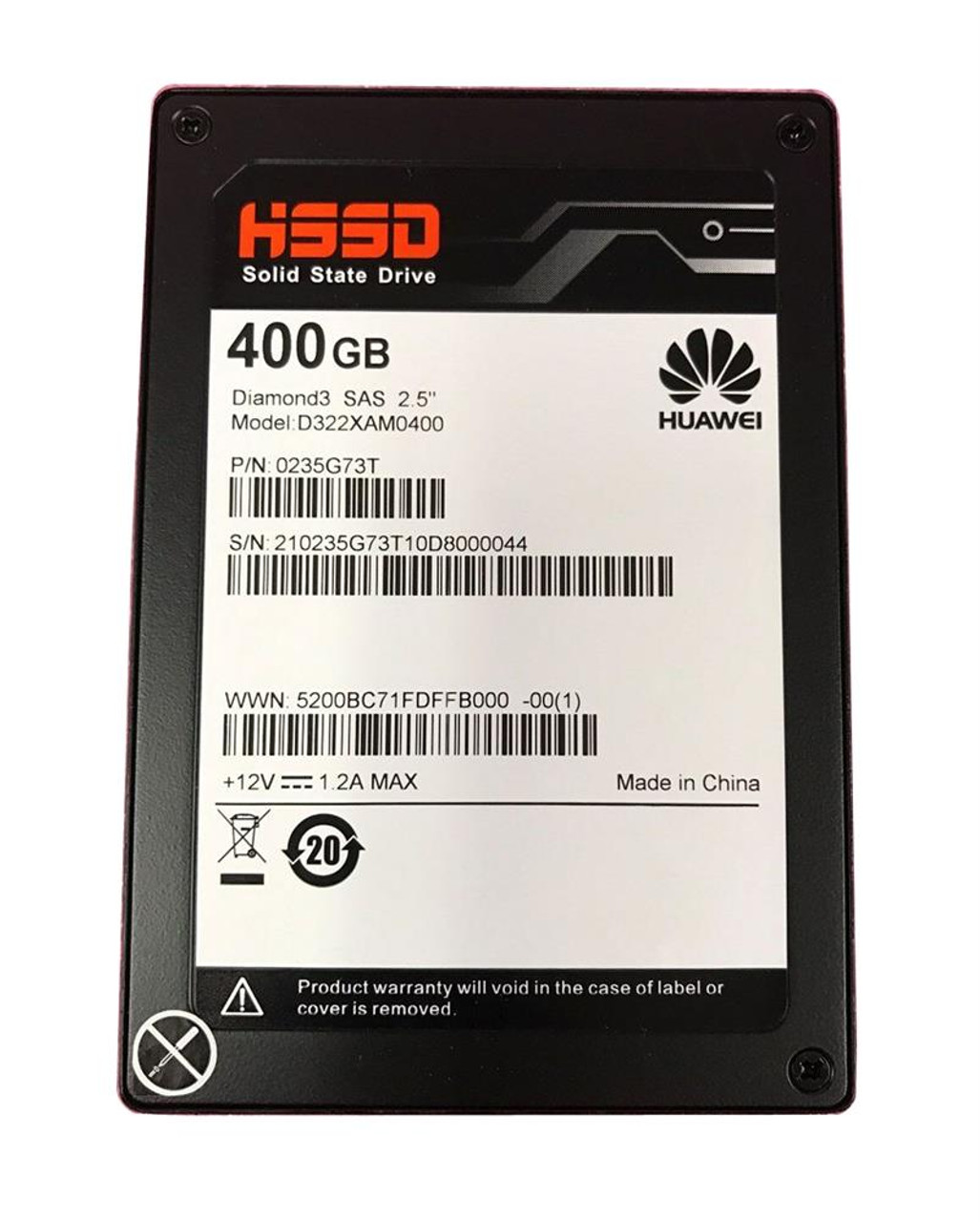 Huawei 400GB MLC SAS 6Gbps 2.5-Inch Internal Solid State Drive (SSD)