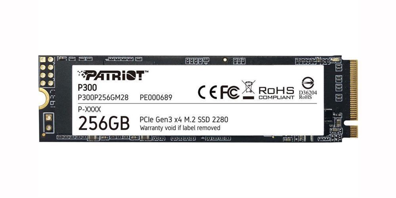 Patriot Memory P300 256GB TLC PCI Express 3.0 x4 NVMe M.2 2280 Internal Solid State Drive (SSD)