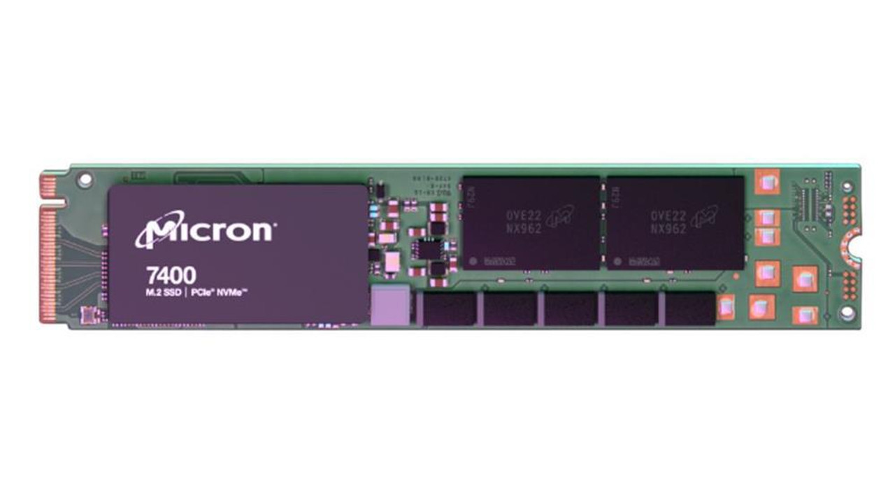 Micron 7400 PRO 960GB TLC PCI Express 4.0 x4 NVMe Read Intensive (512B) M.2 22110 Internal Solid State Drive (SSD)