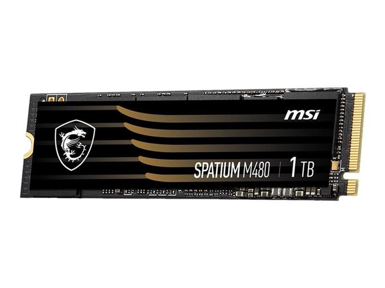 MSI SPATIUM M480 1 TB Solid State Drive - M.2 2280 Internal - PCI Express NVMe (PCI Express NVMe 4.0 x4) - 1400 TB TBW - 7000 MB/s Maximum Read