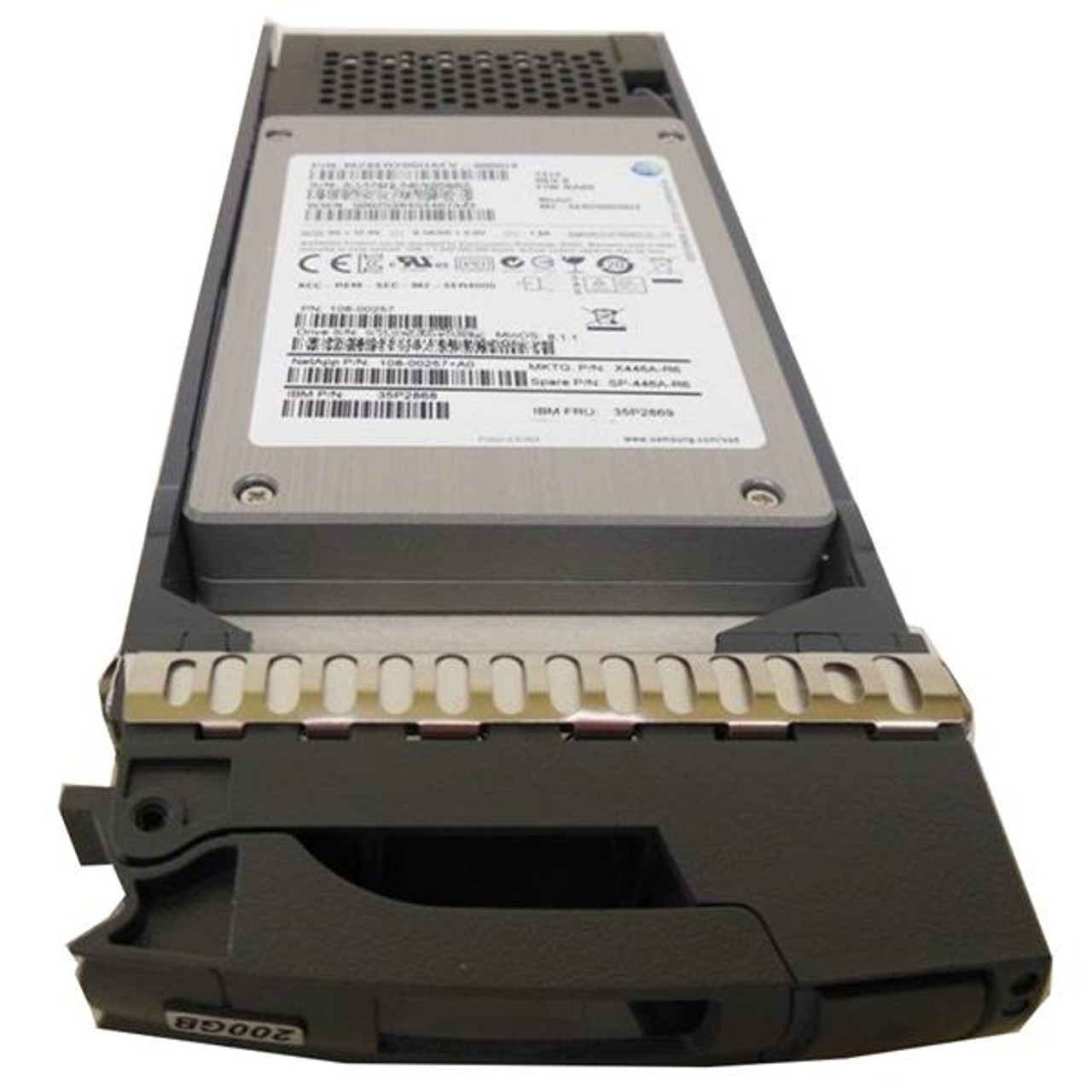 NetApp 200GB eMLC SAS 6Gbps 2.5-inch Internal Solid State Drive (SSD) for DS2246 FAS2240-2