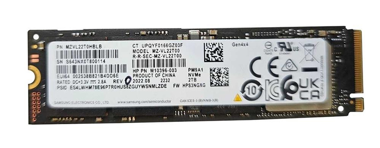 Samsung PM9A1 Series 2TB PCI-Express 4.0 x4 (NVMe) M.2 2280 Internal Solid  State Drive (SSD)