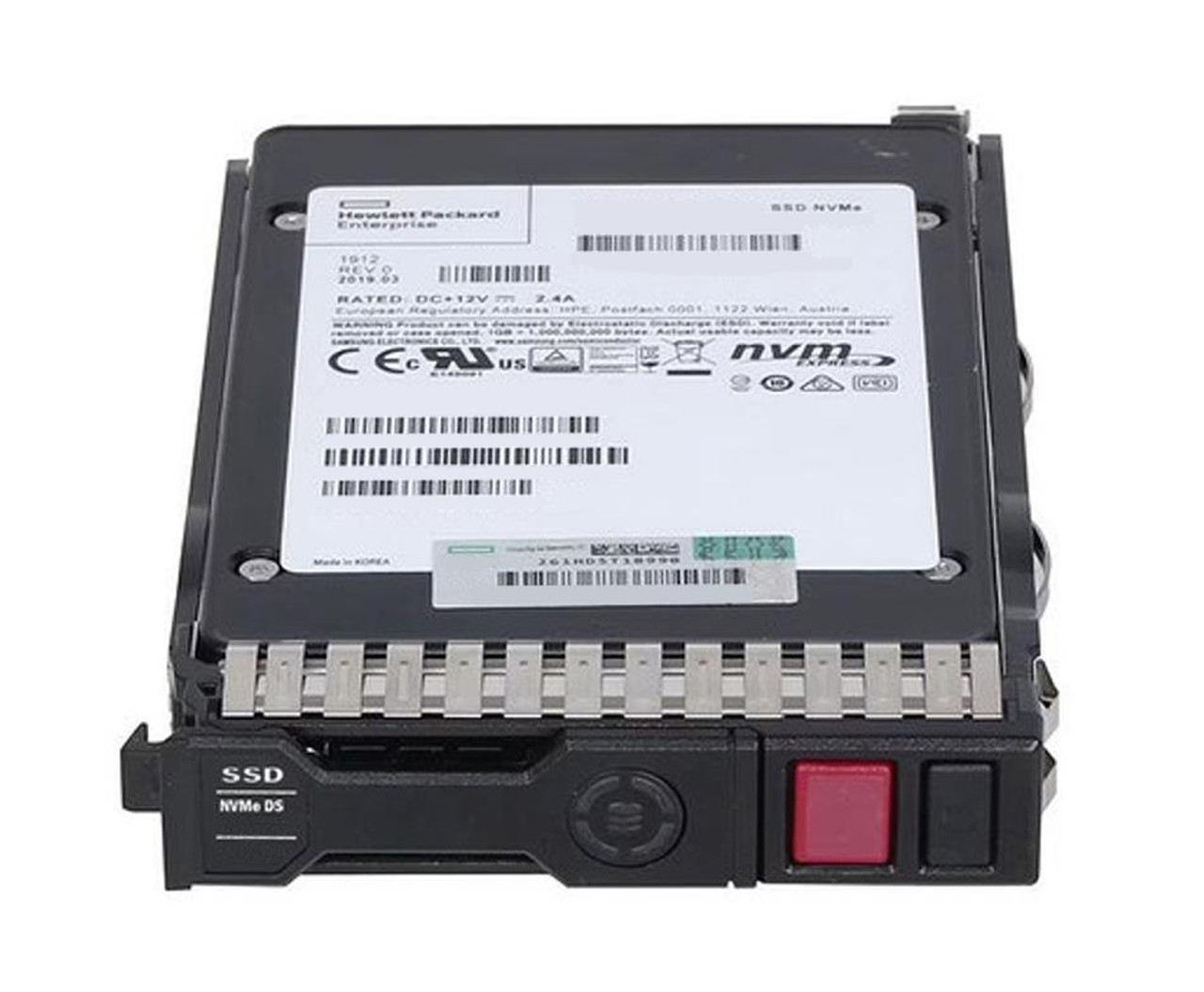 HPE PM1735a 6.40 TB Solid State Drive - 2.5 Internal - U.3 (PCI Express NVMe 4.0) - Mixed Use - Server Storage System Device Supported - 3 