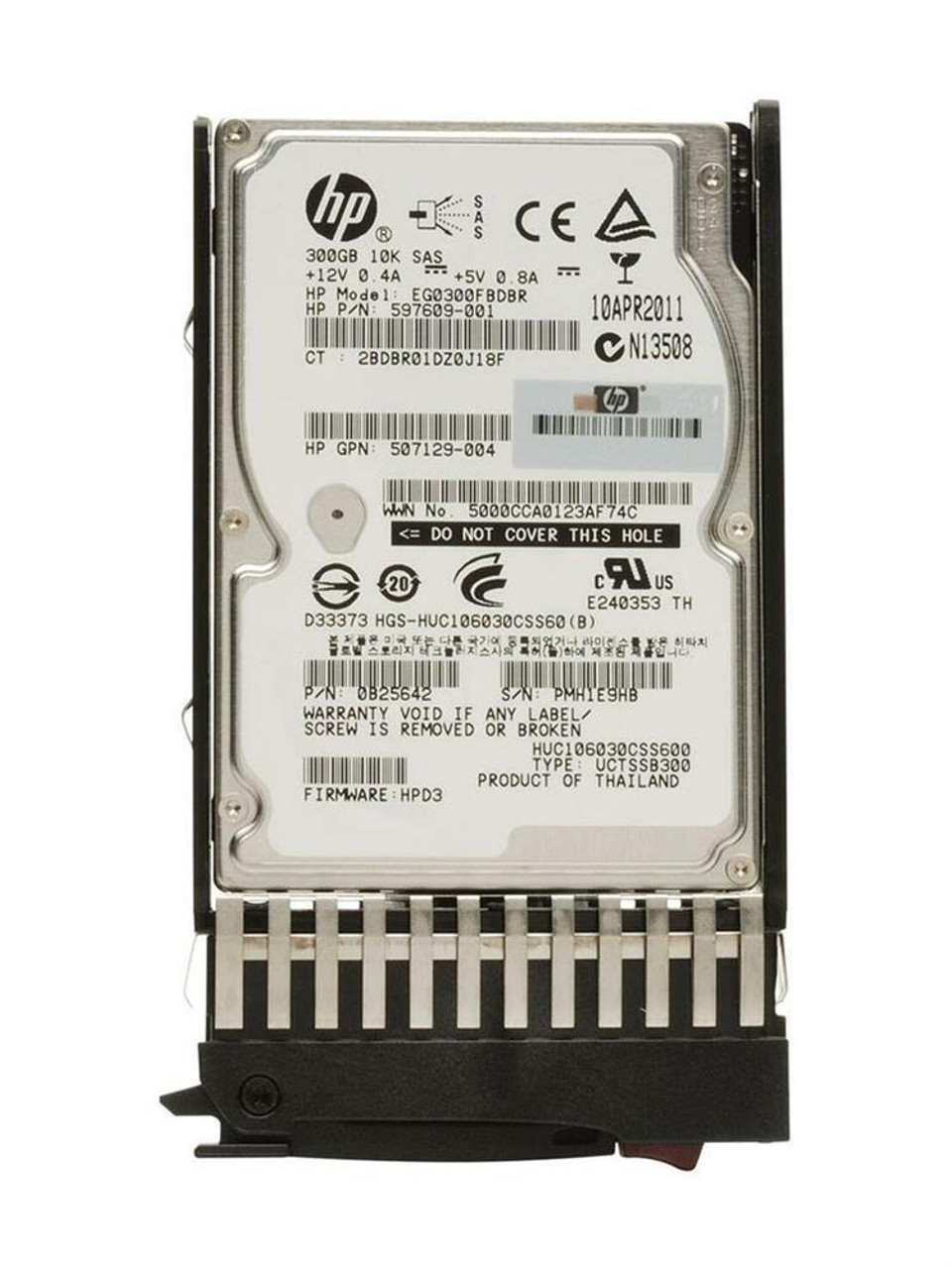 HP 300GB 10000RPM SAS 2.5-inch Internal Hard Drive