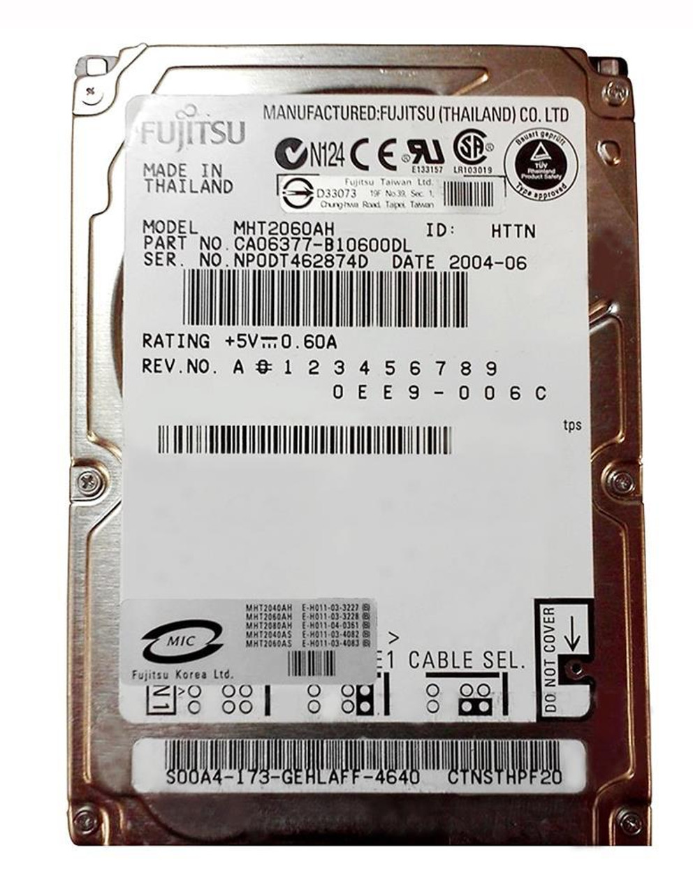 Fujitsu Mobile 60GB 5400RPM ATA-100 8MB Cache 2.5-inch Internal Hard Drive (50-Pack)