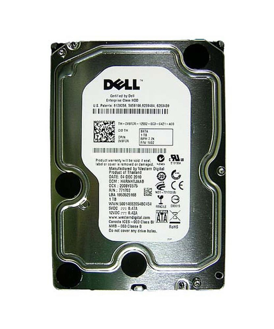 Dell 1TB 7200RPM SATA 3Gbps 3.5-inch Internal Hard Drive