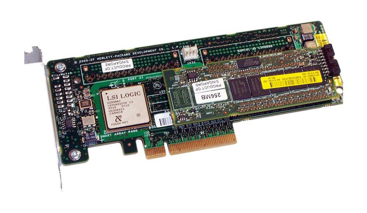 HP Smart Array P400 PCI-Express 8-Channel Serial Attached SCSI (SAS) RAID Controller Card with 512MB BBWC (Battery Backed Write Cache)