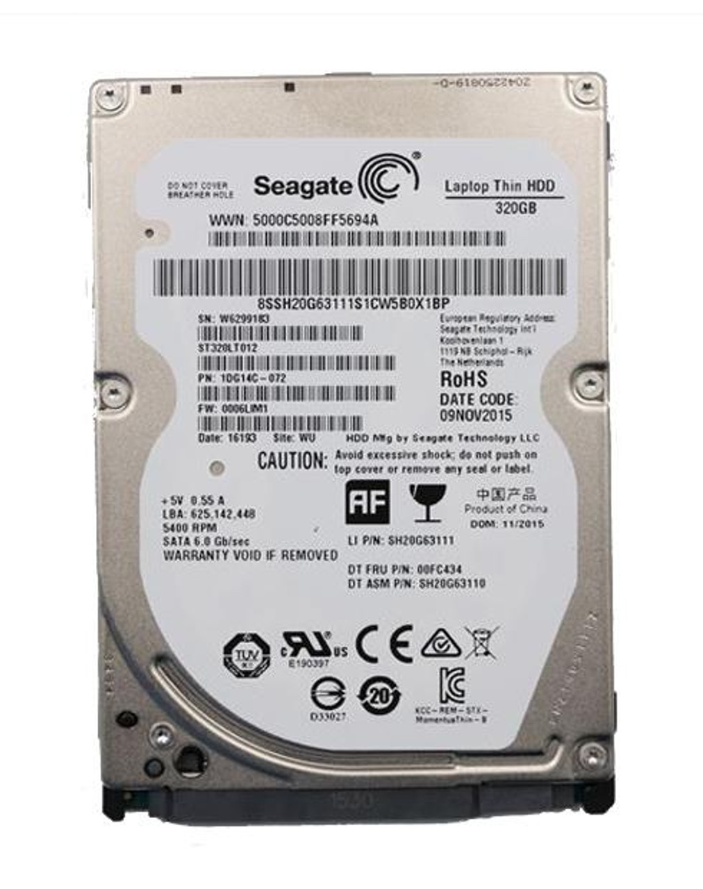 Lenovo 320GB 5400RPM SATA 3Gbps 16MB Cache 2.5-inch Internal Hard Drive