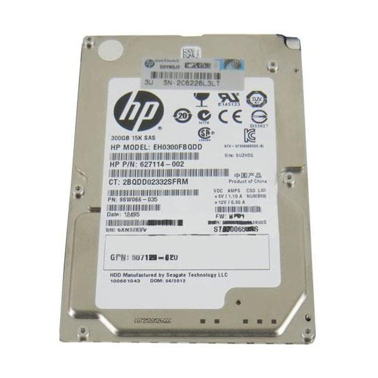 HP 300GB 15000RPM SAS 6Gbps 2.5-inch Internal Hard Drive