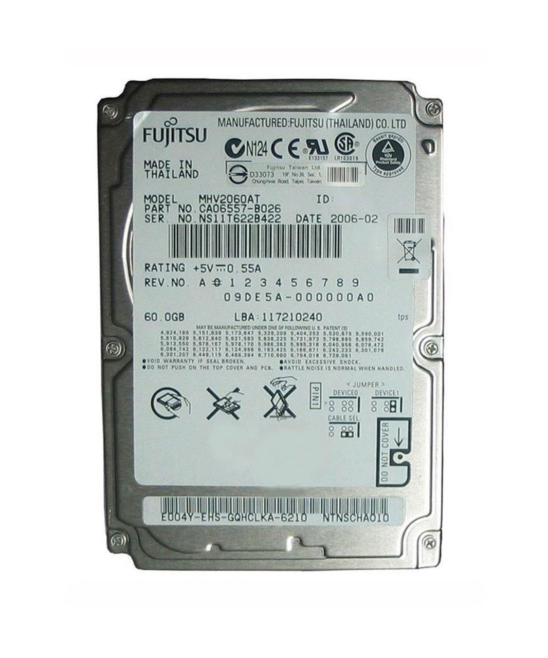 Fujitsu Mobile 60GB 4200RPM ATA-100 8MB Cache 2.5-inch Internal Hard Drive (50-Pack)