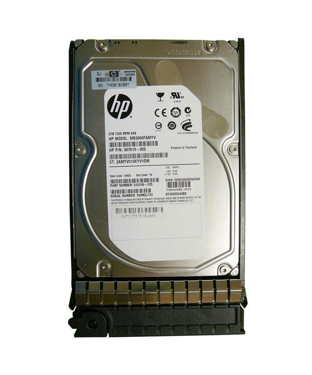 HP 2TB 7200RPM SAS 6Gbps 3.5-inch Internal Hard Drive