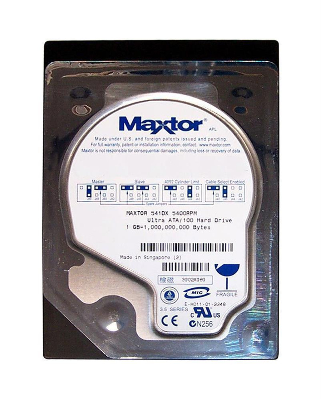 Maxtor Fireball 541DX 20.4GB 5400RPM ATA-100 2MB Cache 3.5-inch Internal Hard Drive (25-Pack)