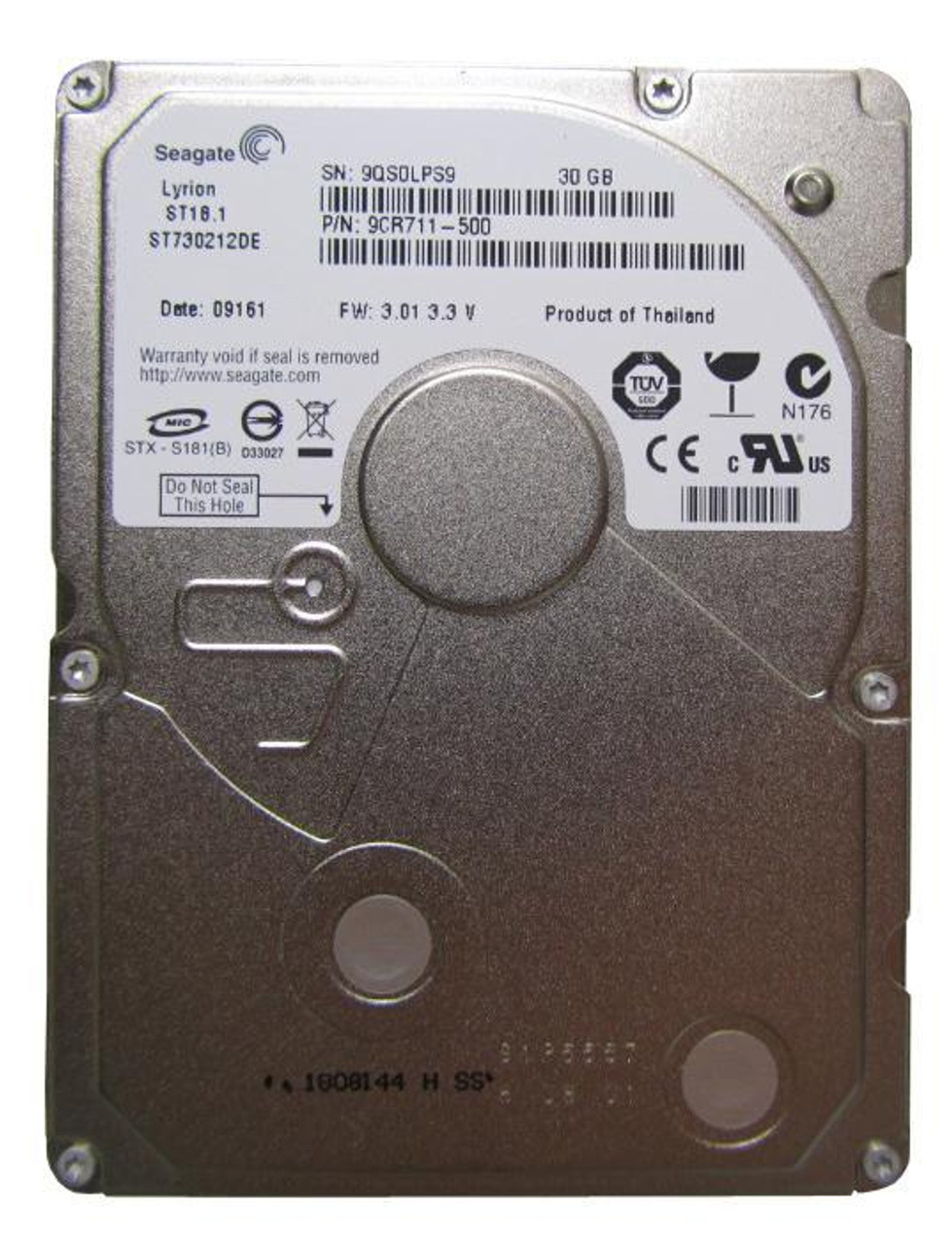 Seagate Lyrion 30GB 3600RPM ATA-66 2MB Cache 1.8-inch Internal Hard Drive (50-Pack)