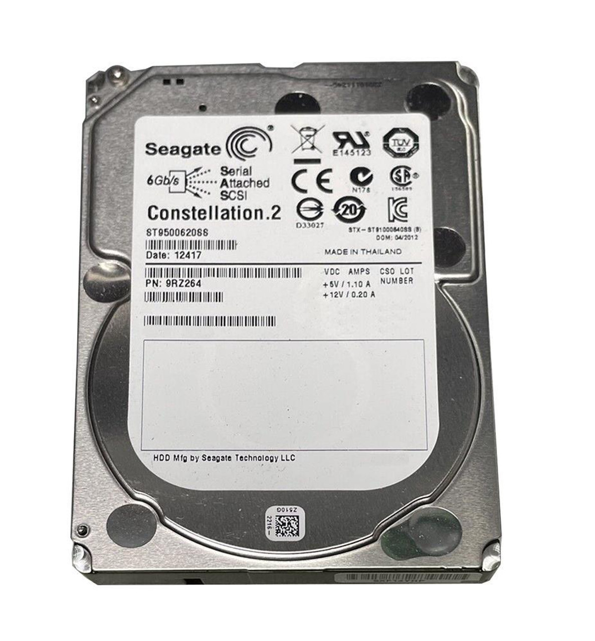 Seagate Constellation.2 500GB 7200RPM SAS 6Gbps 64MB Cache 2.5-inch Internal Hard Drive (30-Pack)