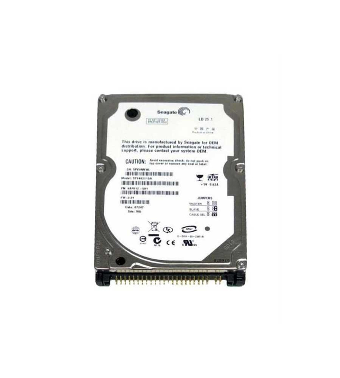 Seagate MobileMax 40GB 5400RPM ATA-100 2MB Cache 2.5-inch Internal Hard Drive (25-Pack)