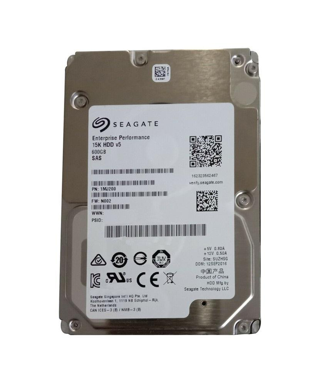 Seagate 600GB 15K Rpm 2.5In SAS Hs Hard Drive