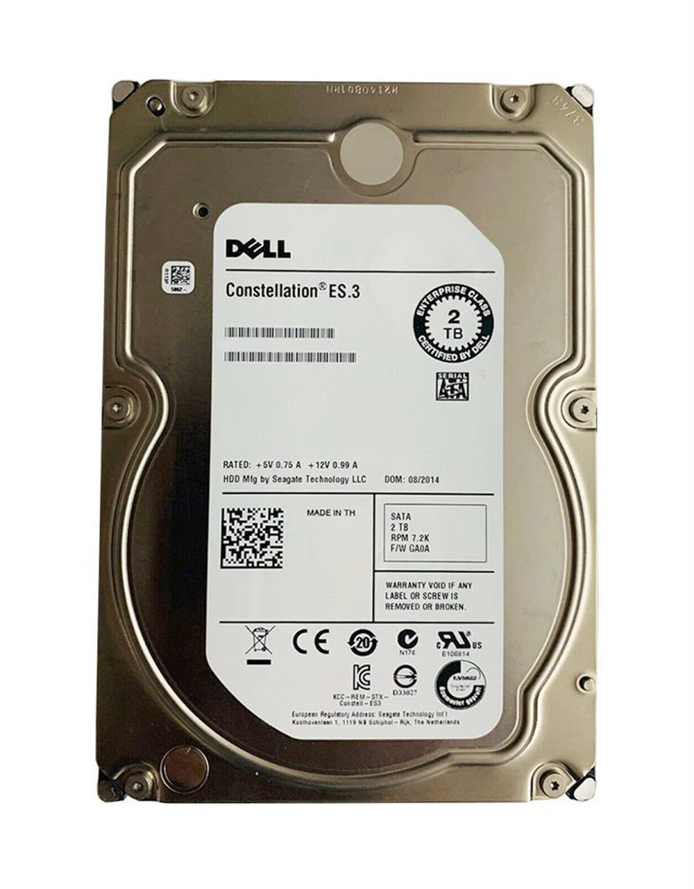 Dell 2TB 5400Rpm SATA 6Gbps 3.5 Inch Hard Drive