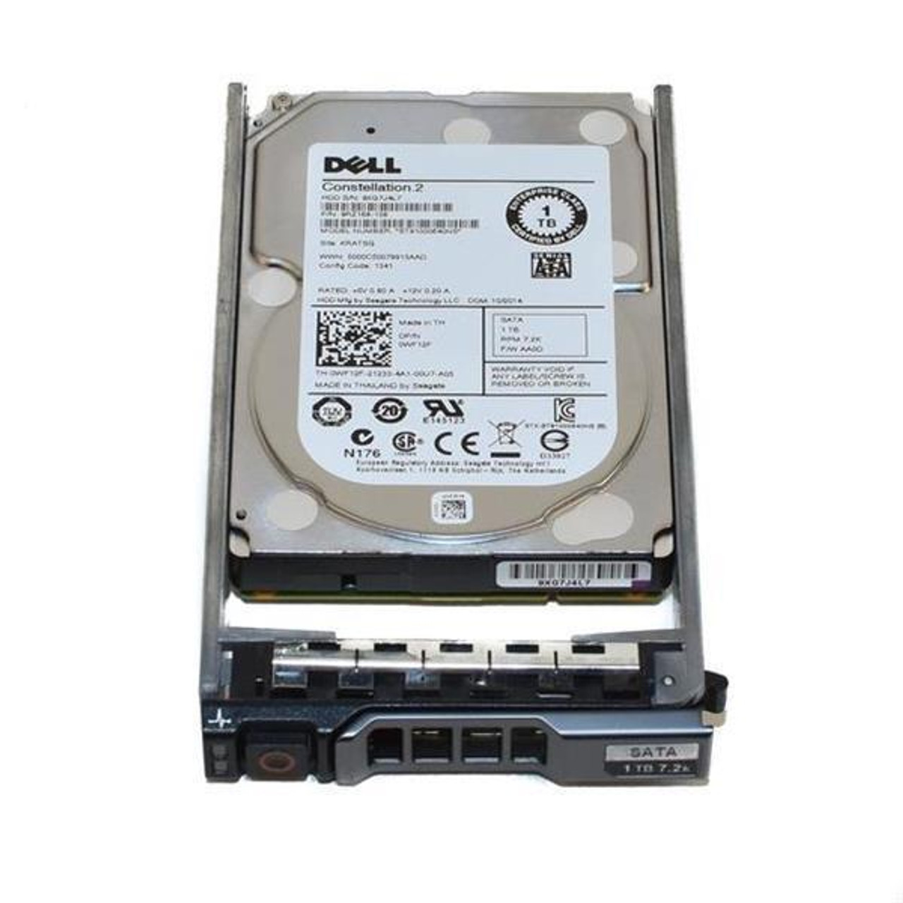 Dell 1TB 7200Rpm SATA 6GB S 64Mb Cache Hot Pluggable 2.5 Inch Hard Drive