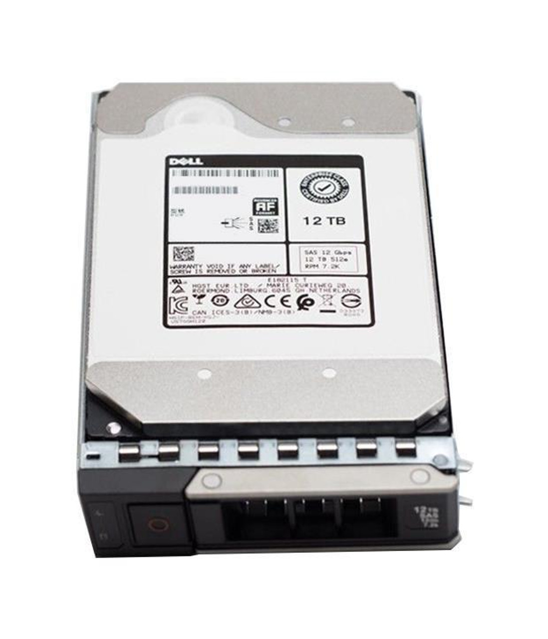 Dell 12TB 7200RPM SAS 12Gbps 3.5-inch Internal Hard Drive with X7K8W tray