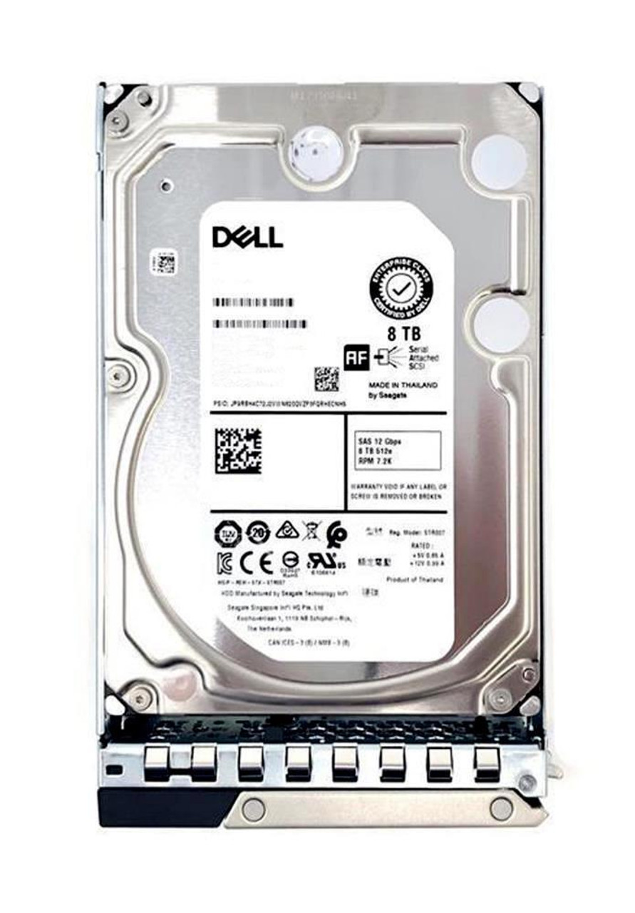 Dell 8TB 7200RPM SAS 12Gbps Hot Swap (SED-512e) 3.5-inch Internal Hard Drive with Tray