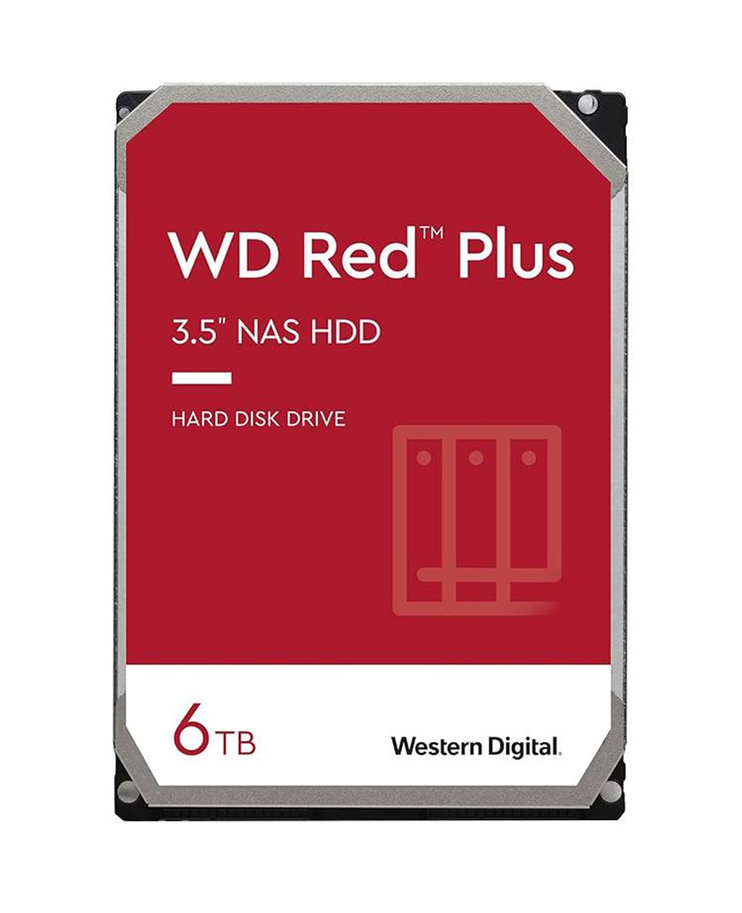 Western Digital Red Plus NAS 6TB 5400RPM SATA 6Gbps 256MB Cache 3.5-inch Internal Hard Drive