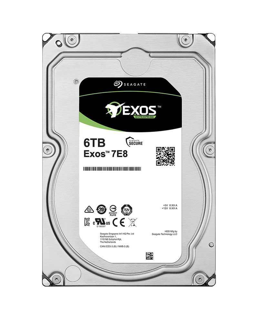 Seagate Lt Exos 7E8 6TB 7200Rpm SAS 12Gbps Dual Port 256Mb Buffer 512E Sed Fips 3.5Inch Hard Disk Drive