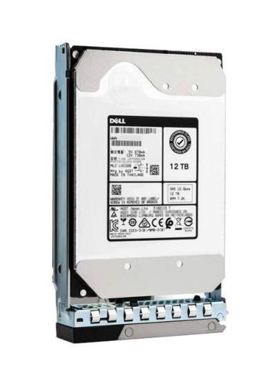 Dell 12TB 7200Rpm Nearline SAS 12Gbps 256Mb Cache Hot Pluggable 3.5 Inch Hard Drive