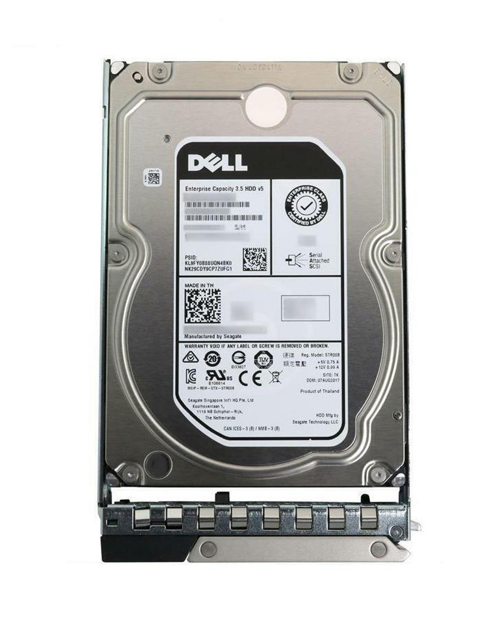 Dell 16TB 7200RPM SAS 12Gbps (512e) 512MB Cache 3.5 Inch Hot Plug Hard Drive with Tray