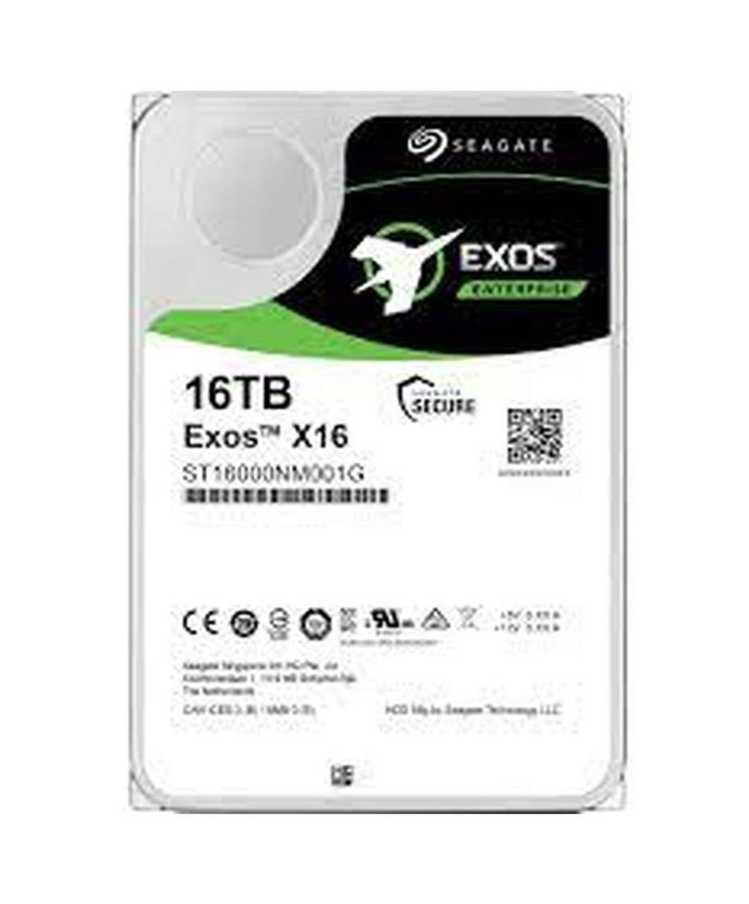 Dell Exos X16 16TB 7200RPM SATA 6Gbps 256MB Cache (SED / 512e) 3.5-inch Internal Hard Drive