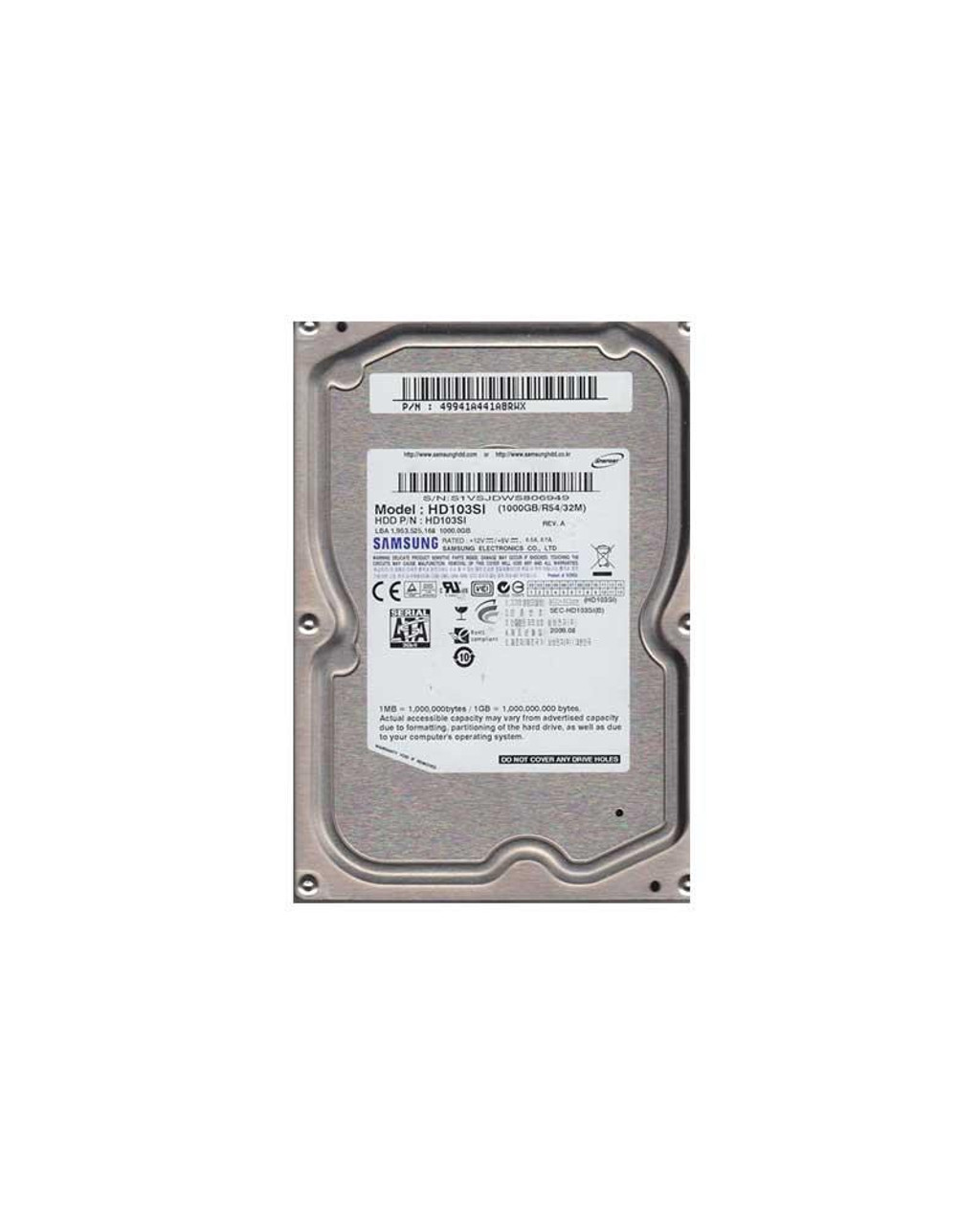 Samsung 1TB SATA 300 Internal Hard Drive