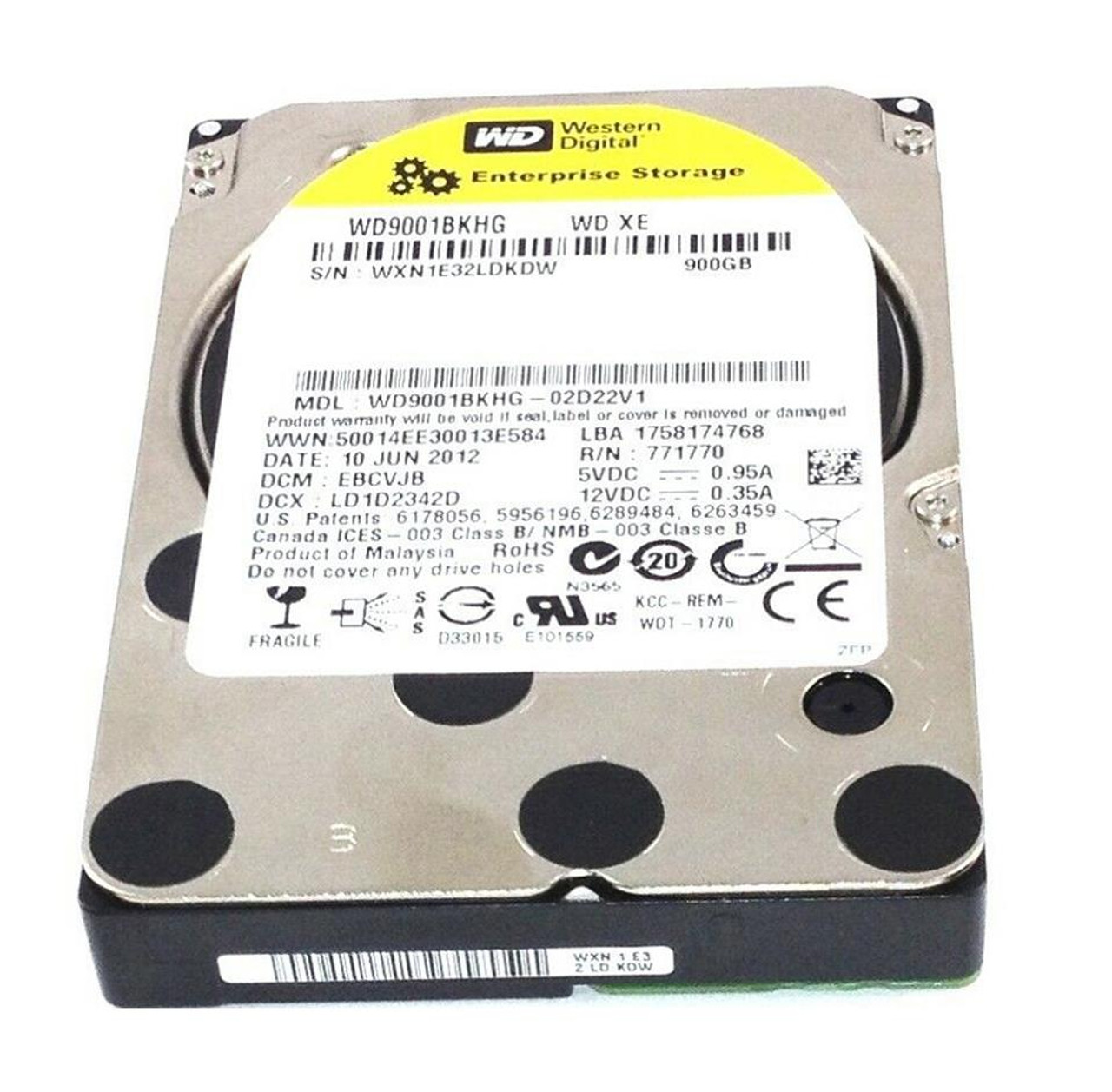 Western Digital 900GB 10K SAS 2.5 Hard Drive Huc109090Css600