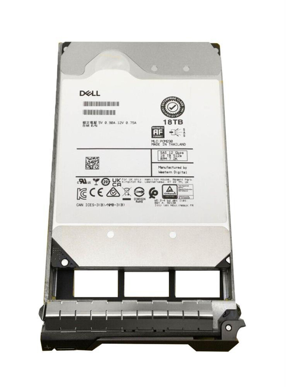 Dell 18TB 7200RPM SAS 12Gbps 512MB Cache (512e) 3.5-inch Internal Hard Drive