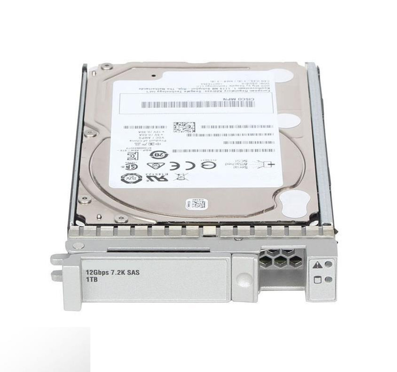 Cisco 18TB 7200RPM SAS 12Gbps (4K) 3.5-inch Internal Hard Drive with Carrier Top Load