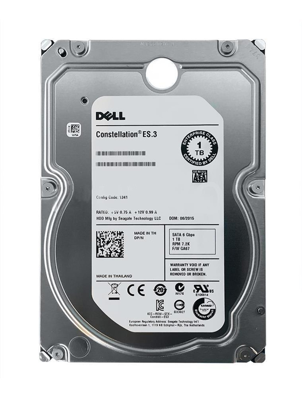 Dell 1TB 7200Rpm SATA 6Gbps 3.5 Inch Hard Drive