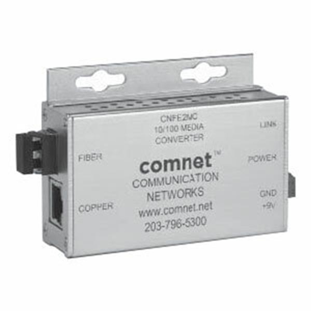 ComNet CNFE2MC Electrical to Optical 1x Network RJ-45 10/100Base-TX 100Base-FX 1x Expansion Slots 1x SFP Slots Wall Mountable Rail-mountable Media