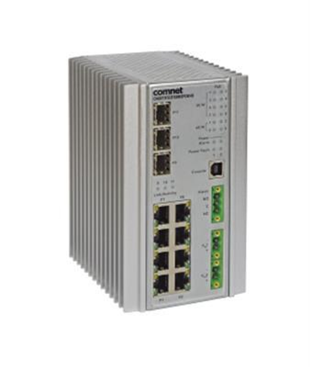 ComNet CNGE11FX3TX8MSPOE Ethernet Switch - 8 Ports - Manageable - Gigabit Ethernet - 100/1000Base-FX 10/100/1000Base-T - 2 Layer Supported -
