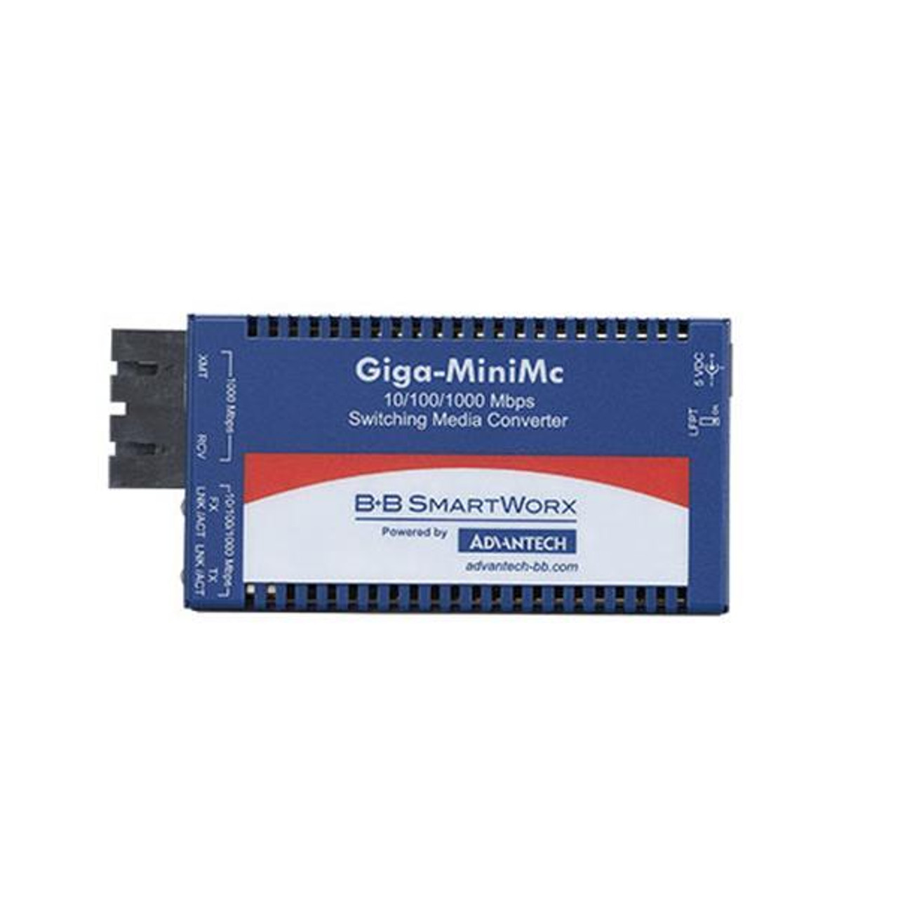 Advantech 10/100/1000Mbps Miniature with LFPT 1x Network RJ-45 1x ST Ports DuplexST Port Multi-mode Gigabit Ethernet 10/100/1000Base-TX 1000Base-SX