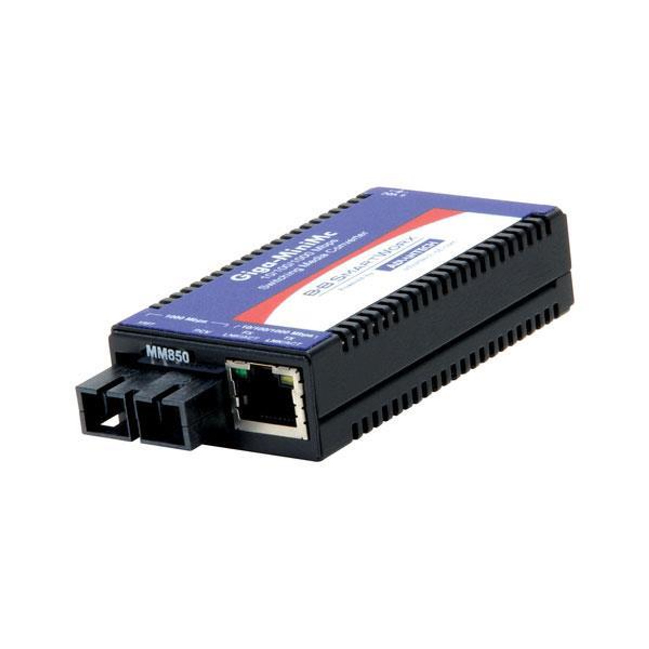Advantech 10/100/1000Mbps Miniature 1x Network RJ-45 1x ST Ports DuplexST Port Multi-mode Gigabit Ethernet 10/100/1000Base-TX 1000Base-SX DIN Rail
