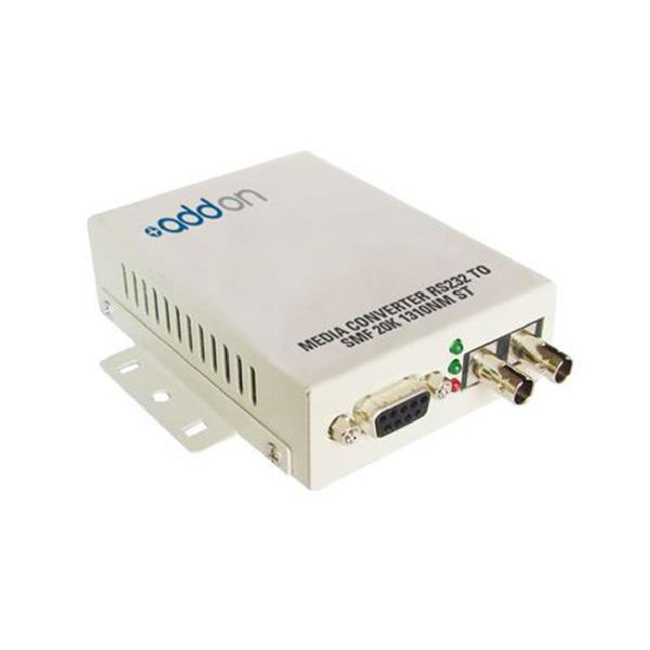 AddOn Serial RS232 to Fiber MMF 1310nm 2km ST Serial Media Converter