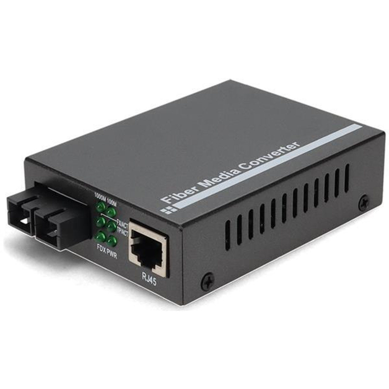 AddOn 100Base-TX RJ45 to 100Base-LX(SC) 1310nm Single-mode Fiber SC Connector Media Converter