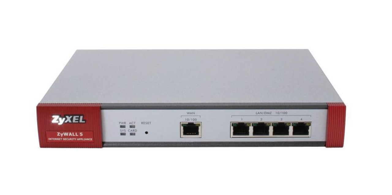 ZYXEL ZyWALL 5 UTM Internet Security Appliance - 5 Port - Fast