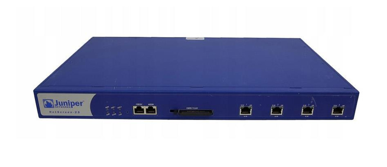 Juniper NetScreen 25 Network Security VPN Firewall - 4 x 10/100Base-TX LAN - 1 x CompactFlash (CF) (Refurbished)