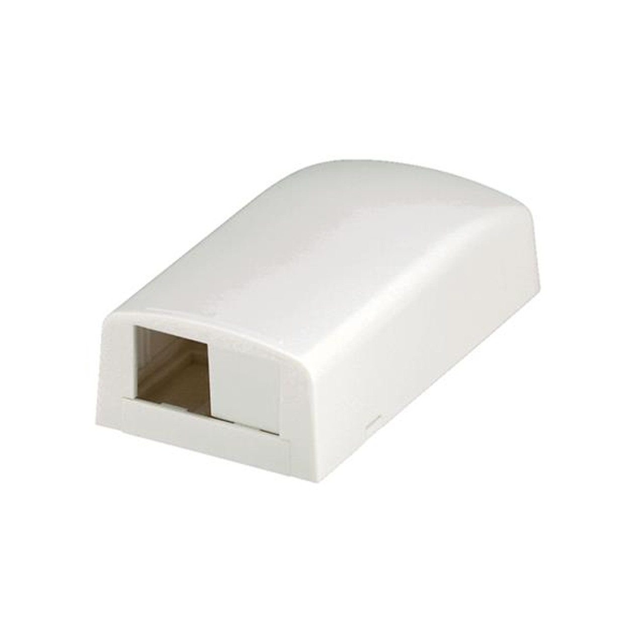 Panduit 2-Port Surface Mount Box Ultimate Id Mini-Com Unloaded Off White