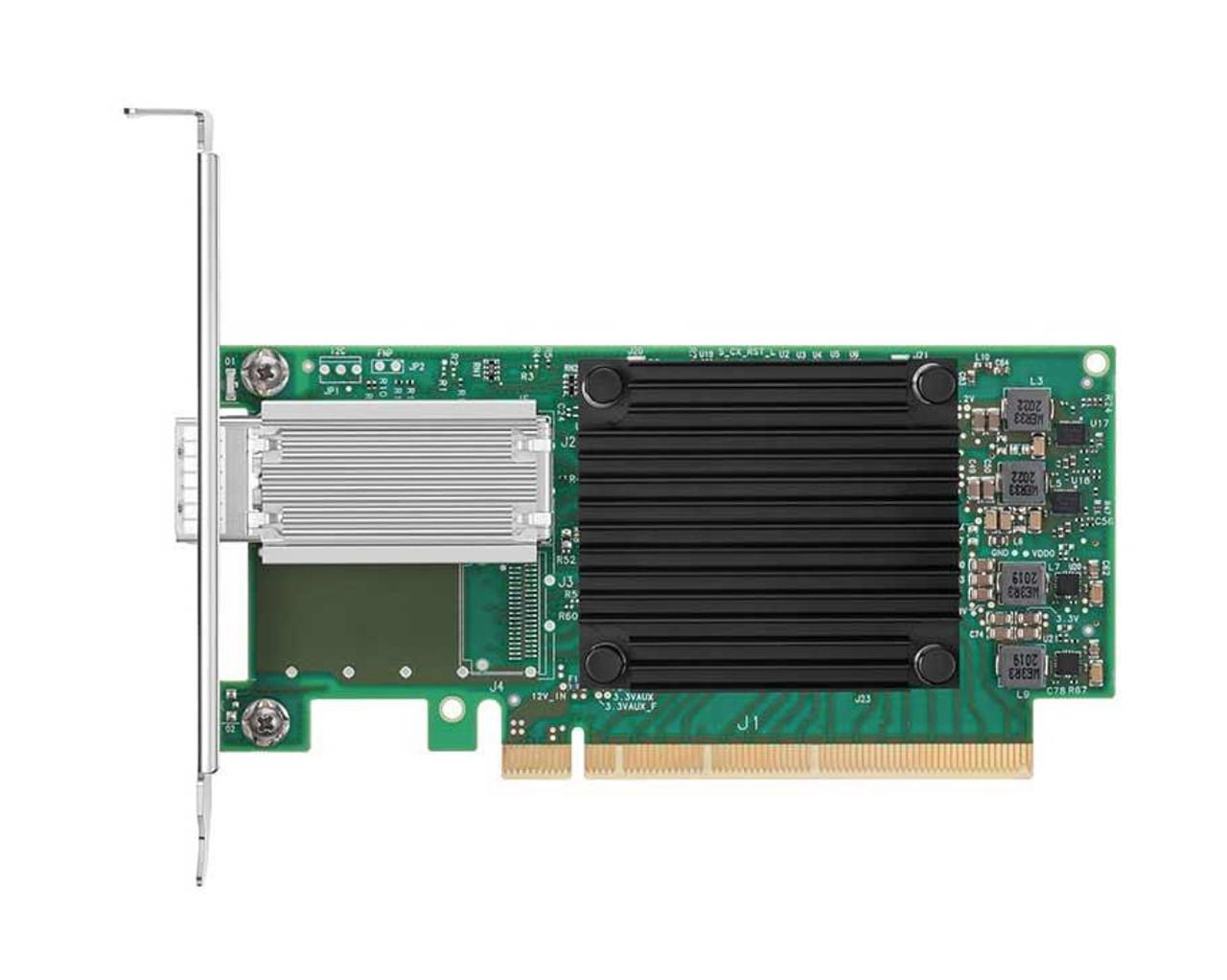Mellanox ConnectX-5 VPI Adapter Card with Multi-Host EDR IB (100Gb/s) and 100GbE Single-port QSFP28 PCIe3.0 x4 on board external connectors to 3x