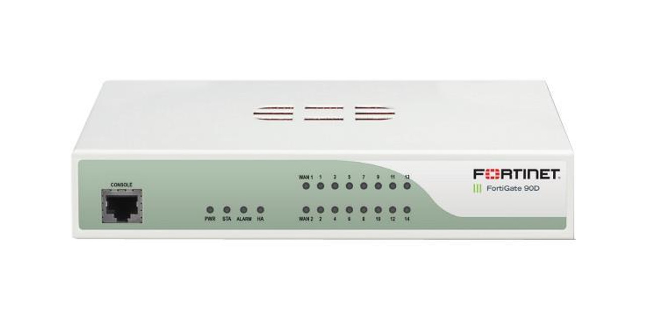 Fortinet FortiWifi 90D Network Security/Firewall Appliance - 16 Port - 10/100/1000Base-T - Gigabit Ethernet - Wireless LAN IEEE 802.11a/b/g/n - 16