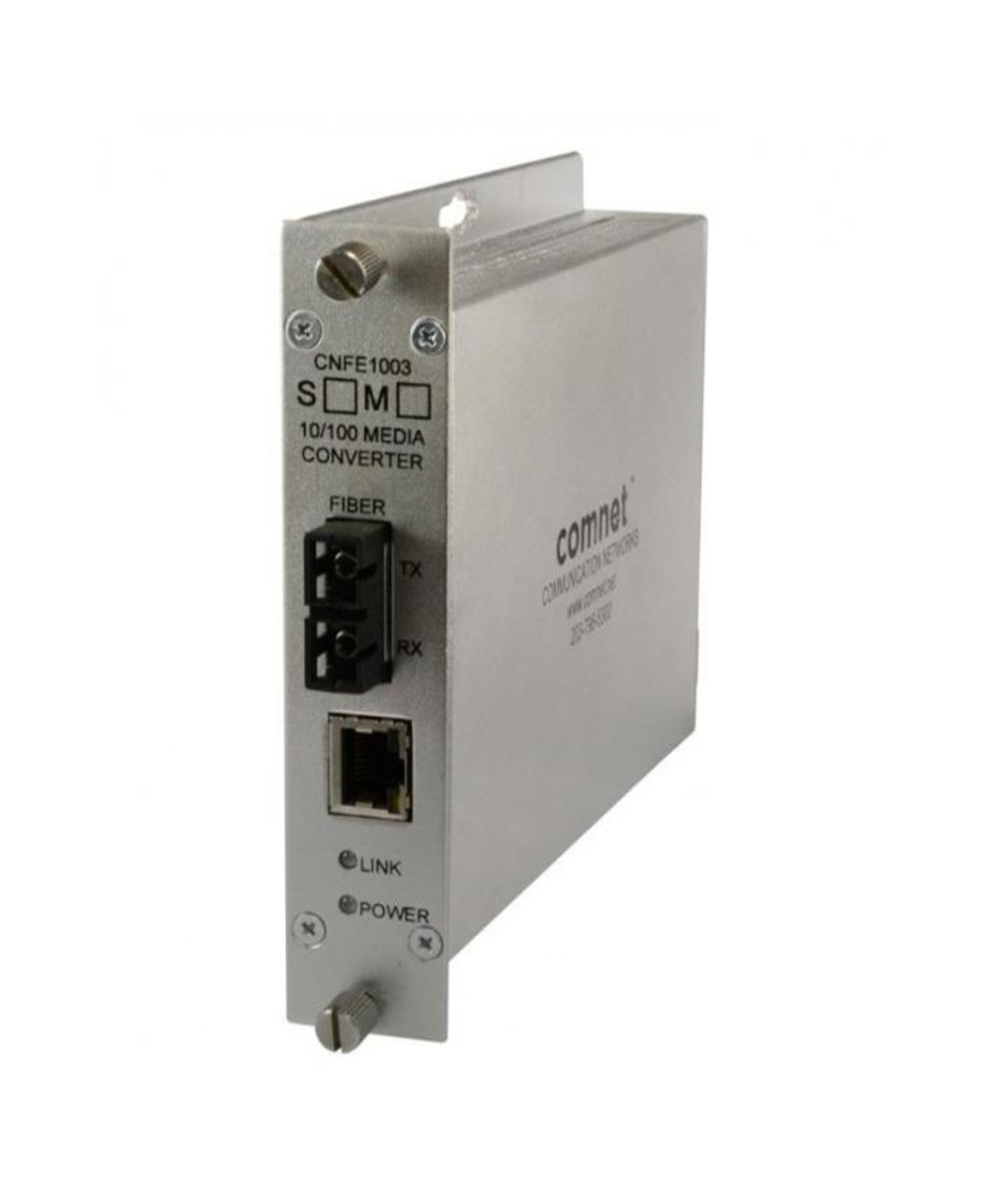 ComNet CNFE1003M2A 1x Network RJ-45 2 x SC Ports DuplexSC Port Multi-mode Fast Ethernet 10/100Base-T 10/100Base-TX 100Base-FX Rail-Mountable Wall