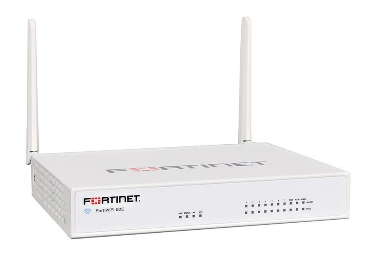 Fortinet FortiWifi FWF-60E Network Security/Firewall Appliance - 10 Port - 1000Base-T - Gigabit Ethernet - Wireless LAN IEEE 802.11ac - AES