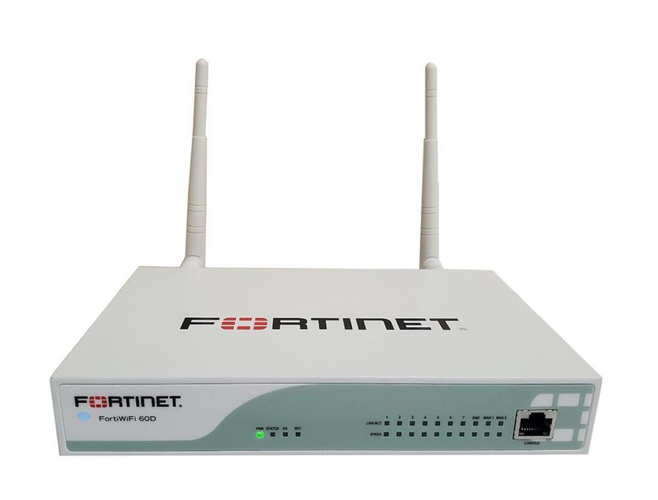 Fortinet FortiWifi 60DM Network Security/Firewall Appliance - 10 Port - Gigabit Ethernet - Wireless LAN IEEE 802.11n -